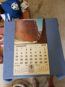 lot 1907 image: 1971 Santa Fe calendar