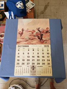 lot 1908 image: 1970 Santa Fe calendar