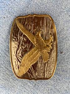 lot 3049 image: eagle belt buckle