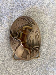 lot 3050 image: 1986 siskiyou deer belt buckle
