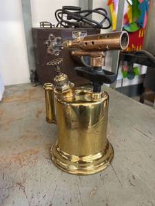 lot 3072 image: vintage blow torch (was a lamp)