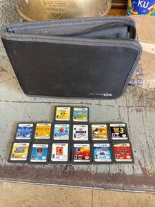 lot 3084 image: Nintendo DS case and 14 games