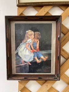 lot 3186 image: girl kissing boy picture