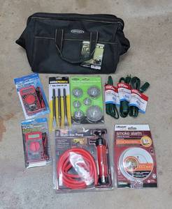 lot 4038 image: New Tools and Bag (May be Dusty were in Garage)