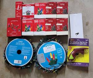 lot 4052 image: Christmas Lights - New in Box and New Light Tester