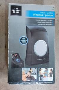 lot 4072 image: The Sharper Image IndoorOutdoor Wireless Speaker