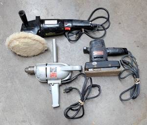 lot 4087 image: Skil 12 Drill 542 - Craftsman Dual Motion Sander Model 315.11631 - Wen 7 2 Speed SanderPolisher Model 943