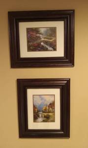 lot 3008 image: 2 Framed Prints by Thomas Kinkade