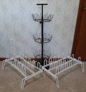 lot 1633 image: Shoe Racks (3) - 38 Tall