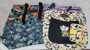 lot 1667 image: Oversized Upholstered Bags and Wallet