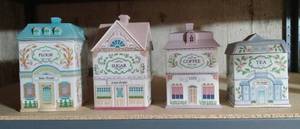 lot 3043 image: Lenox Village Canisters