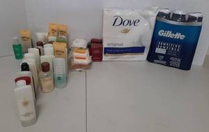 lot 1679 image: Dove Soap, Gillette Shaving Cream and Travel Products
