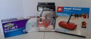 lot 1683 image: Dirt Devil Simpli-Sweep, Vacuum Storage Bags and Swiffer Pad Refills - ALL NEW