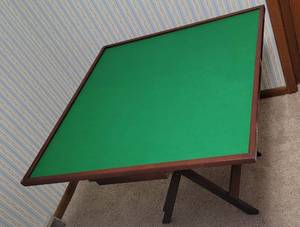 lot 1723 image: Folding Puzzle Table - 36 x 36 x 30