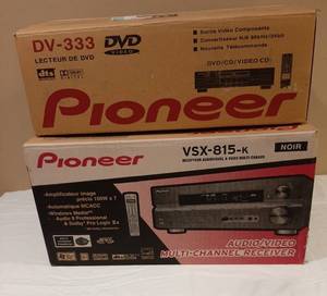 lot 3063 image: Pioneer DV-333 DVDCDVideoCD and Pioneer VSX-815-K AudioVideo Multi Channel Receiver