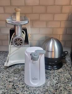 lot 504 image: Cuisinart Egg Cooker, Rival Can Opener and Hamilton Beach Grinder