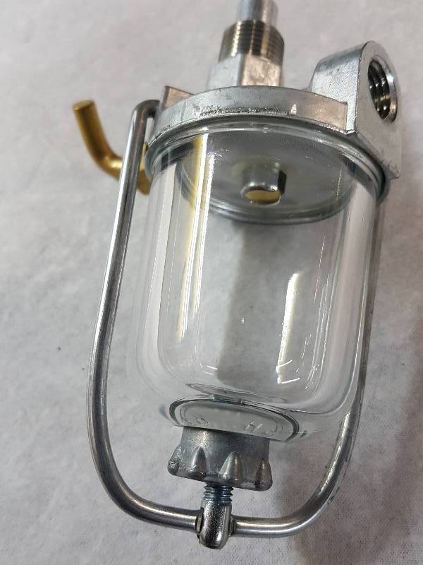 NEW Sediment Bowl and fuel shut off assembly for many original tractor