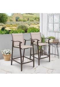 lot 34166 image: Crestlive Products patio barstools, Set of 2