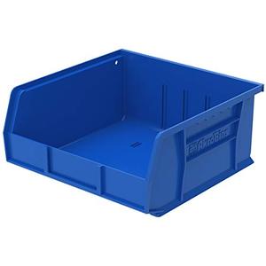 lot 47061 image: Akro-Mils AkroBins Plastic Storage Bin Hanging Stacking Containers, Blue,5-Pack