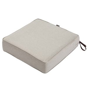 lot 47076 image: Classic Accessories Montlake FadeSafe Water-Resistant Patio Lounge ChairLoveseat Cushion, Heather Grey