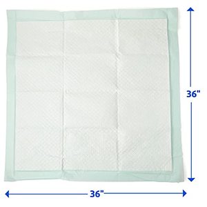 lot 47089 image: Medline Heavy Absorbency 36in.x 36in.Quilted Bed Pads, Large Disposable Underpads, 50 Per Case