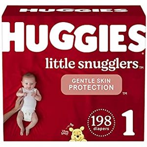 lot 47128 image: Huggies Little Snugglers Diapers, Size 1, 6 pack