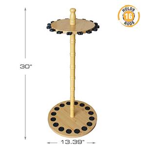 lot 47183 image: Rush Creek Creations Round 16 Fishing Rod Storage Rack