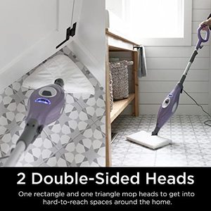 lot 47193 image: Shark Steam Pocket Mop Hard Floor Cleaner. Purple