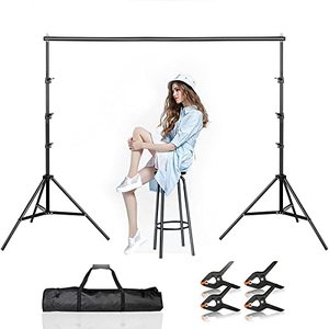 lot 47201 image: BEIYANG Backdrop Stand,Adjustable Photography Backdrop Stand
