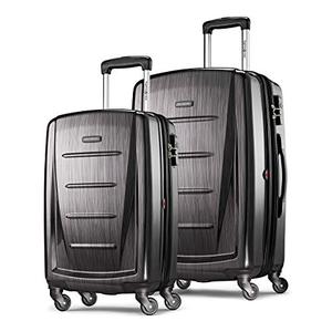 lot 47224 image: Samsonite Winfield Hardside Luggage with Spinner Wheels, Charcoal, Set of 2, 2024inches