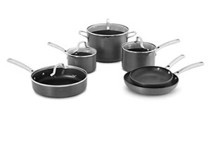 lot 47235 image: Calphalon 10-Piece Pots and Pans Set,Grey