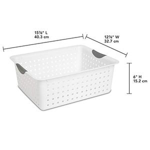 lot 47263 image: Sterilite Large Ultra Basket, Set of 2