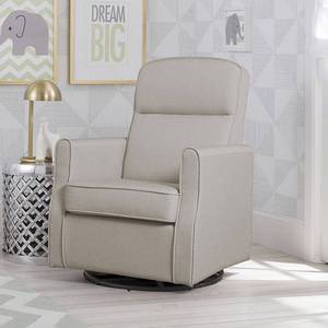 lot 3452 image: Delta Children Blair Slim Nursery Glider Swivel Rocker Chair, Taupe (B072VGKCG1) - Retail $254.99