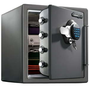 lot 8488 image: SentrySafe SFW123GDC Fire-Resistant Safe and Water-Resistant Safe with Digital Keypad 1.23 Cubic Feet