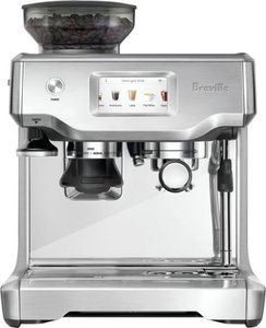 lot 1913 image: Breville - the Barista Touch Espresso Machine with 9 bars of pressure, Milk Frother and integrated grinder - Stainless Steel-Retail$1099.95