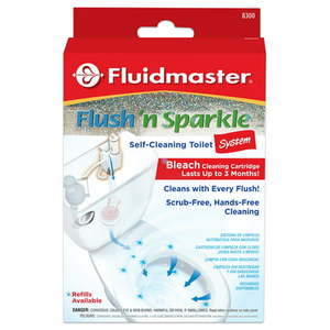 lot 1915 image: Fluidmaster 8300P8 Flush n Sparkle Automatic Bleach Toilet Bowl Cleaning System