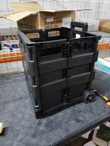 lot 8528 image: Collapsible Rolling Storage Cart