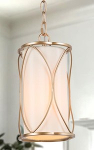 lot 8437 image: LNC Modern Gold Frame Pendant
