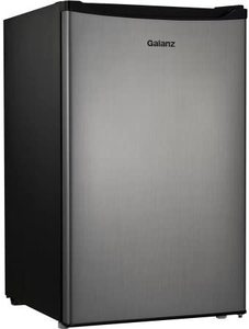 lot 1880 image: Velieta Digital Thermometer Beverage Cooler, 14. 96 x 23.03 x 33.46, Silver, Black (stock photo approximate)