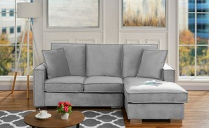 lot 1886 image: Grey Couch, 72 W x 28. 25 x 29 H - Retail $362.99