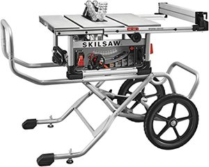 lot 3451 image: SkillSaw 10 Heavy Duty Worm Drive Table Saw With Stand - Retail $579.99