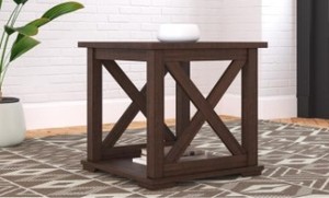 lot 3497 image: Ashley Furniture Wooden End Table