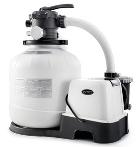 lot 8493 image: Intex Krystal Clear Sand Filter Pump & Saltwater System CG-26679EG, 110-120V