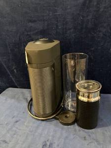 lot 34460 image: Nespresso VertuoPlus Deluxe Coffee and Espresso Machine by DeLonghi with Milk Frother, Piano Black NO BOX