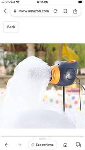 lot 34484 image: Tinleon Foam Machine for Kids - Easy to Use Foam Making Toy with Large Foam Production, Perfect for Birthdays, Celebrations, and Backyard Events