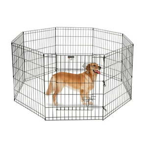 lot 38009 image: Playpen for Dogs with Panels in Black (24 in. L x 3 in. W x 24 in. H (22 lbs.))