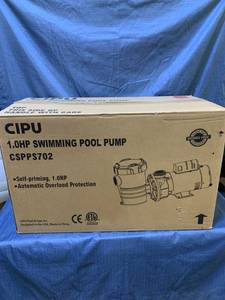 lot 38052 image: CIPU 1.0 HP Swimming Pool Pump CSPPS702
