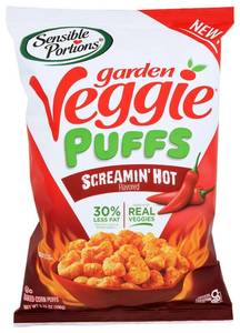lot 38080 image: KHRM00378408 3.5 oz Garden Veggie Puffs, Screamin Hot Box Of 6
