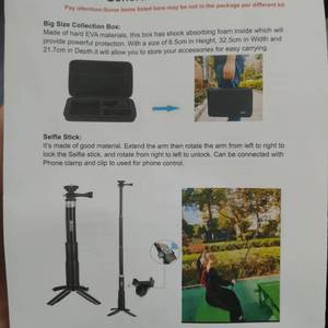 lot 56097 image: Husiway Action Cam Accessory Pack