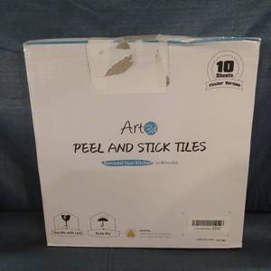 lot 56123 image: Art 3D Peel And Stick Tiles 10 Sheets, White